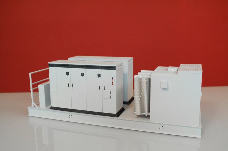 architectural and site model with labeled context