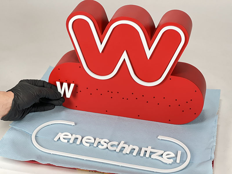 pantone matched painting and finishing for exhibits