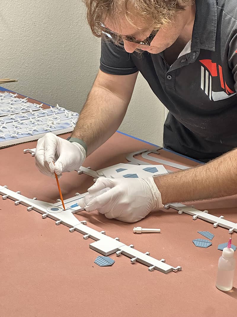 Full-service custom fabrication service in Los Angeles: design, 3D printing, painting, and finishing for brands and productions
